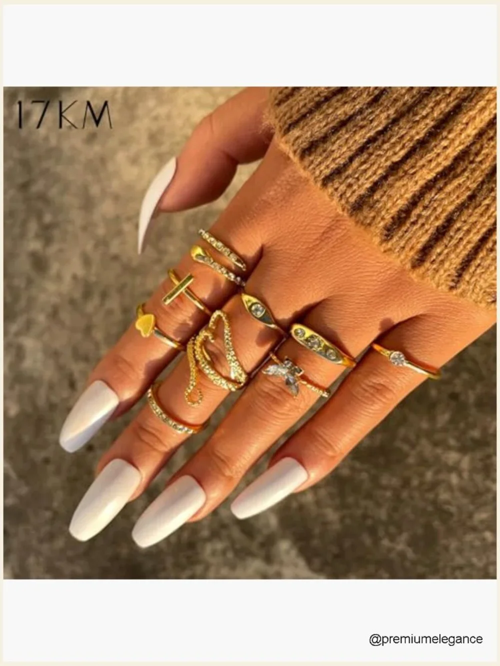 60 Pcs Vintage Stackable Rings Set, Midi Knuckle Rings Gold, Dainty Ring Pack